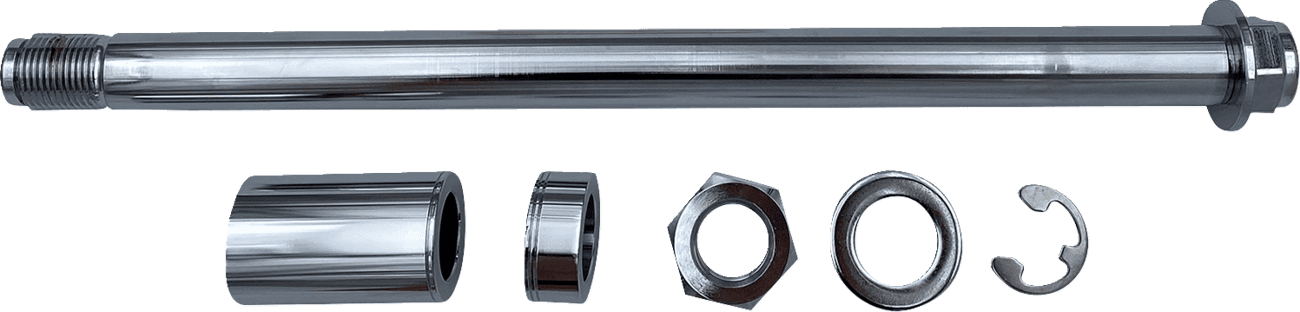 DRAG SPECIALTIES 0214-2736 Axle Kit - Rear - Chrome - '18-'26 Breakout/Fat Boy