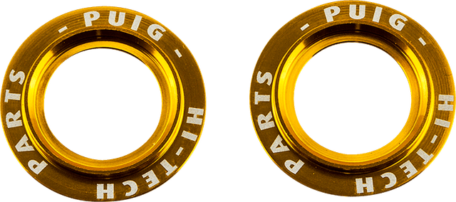 PUIG HI-TECH PARTS 0214-3265 Axle Slider Rings - Gold - Set