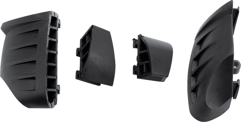 PUIG HI-TECH PARTS 0214-3270 Replacement Bumpers - Pro 2.0 - Black - Set — image 1 of 2