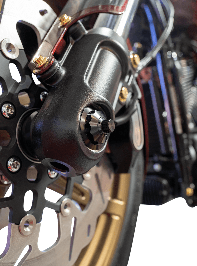 PAUL YAFFE BAGGER NATION 02143281 Axle Cover Kit - Y-Axle Rod - Front - Standard/12 Point - Black — image 2 of 2