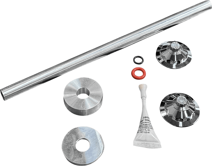 PAUL YAFFE BAGGER NATION 02143283 Axle Cover Kit - Y-Axle Rod - Front - Standard/12 Point - Chrome — image 1 of 2