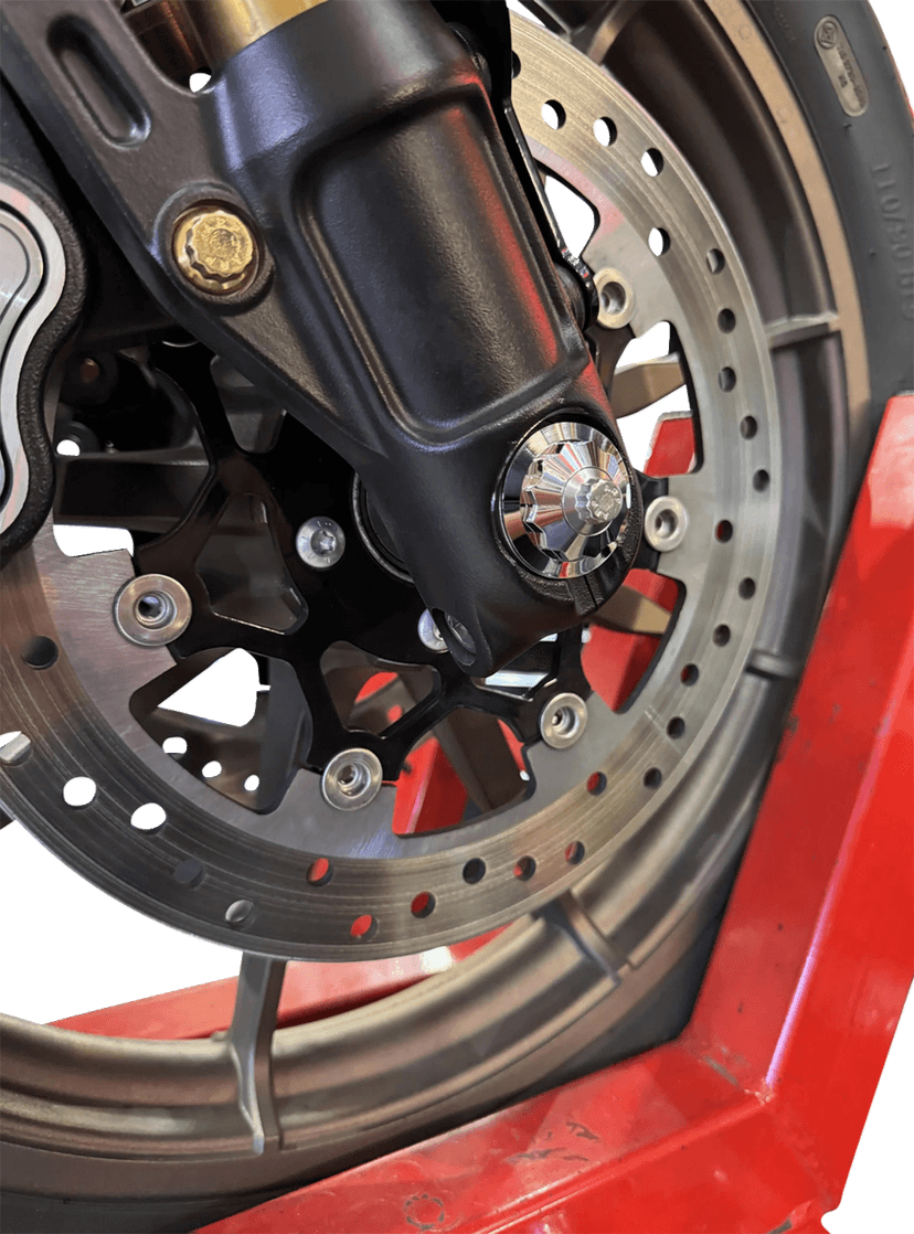 PAUL YAFFE BAGGER NATION 02143283 Axle Cover Kit - Y-Axle Rod - Front - Standard/12 Point - Chrome — image 2 of 2