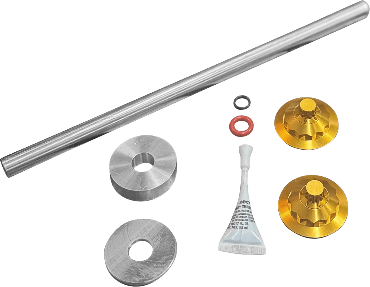PAUL YAFFE BAGGER NATION 02143284 Axle Cover Kit - Y-Axle Rod - Front - Standard/12 Point - Gold