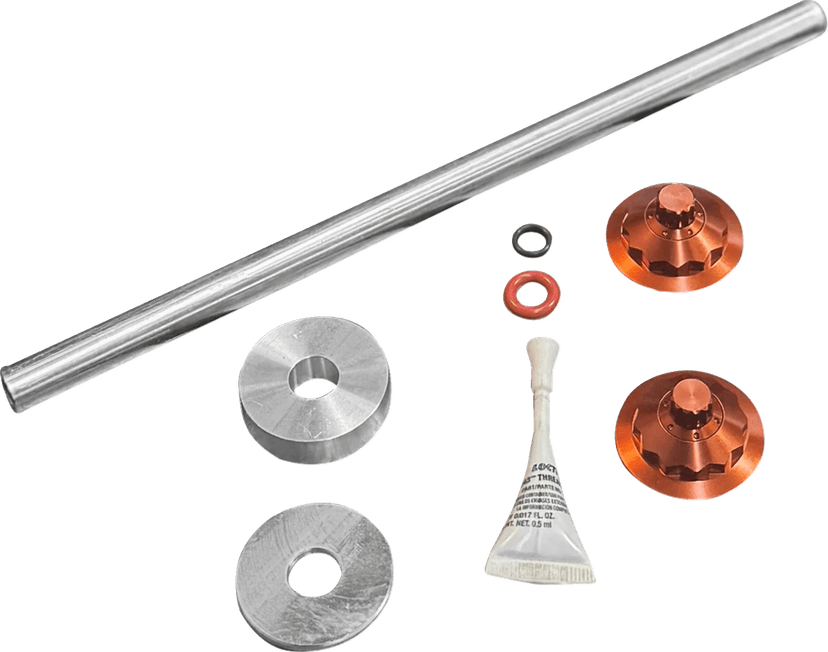 PAUL YAFFE BAGGER NATION 02143286 Axle Cover Kit - Y-Axle Rod - Front - Standard/12 Point - Orange — image 1 of 2