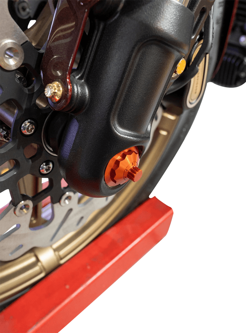 PAUL YAFFE BAGGER NATION 02143286 Axle Cover Kit - Y-Axle Rod - Front - Standard/12 Point - Orange — image 2 of 2