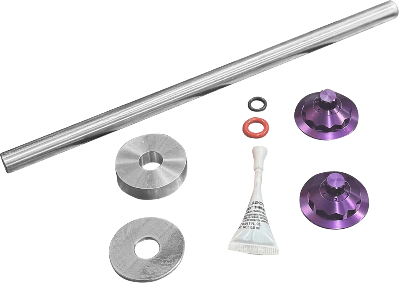 PAUL YAFFE BAGGER NATION 02143287 Axle Cover Kit - Y-Axle Rod - Front - Standard/12 Point - Purple