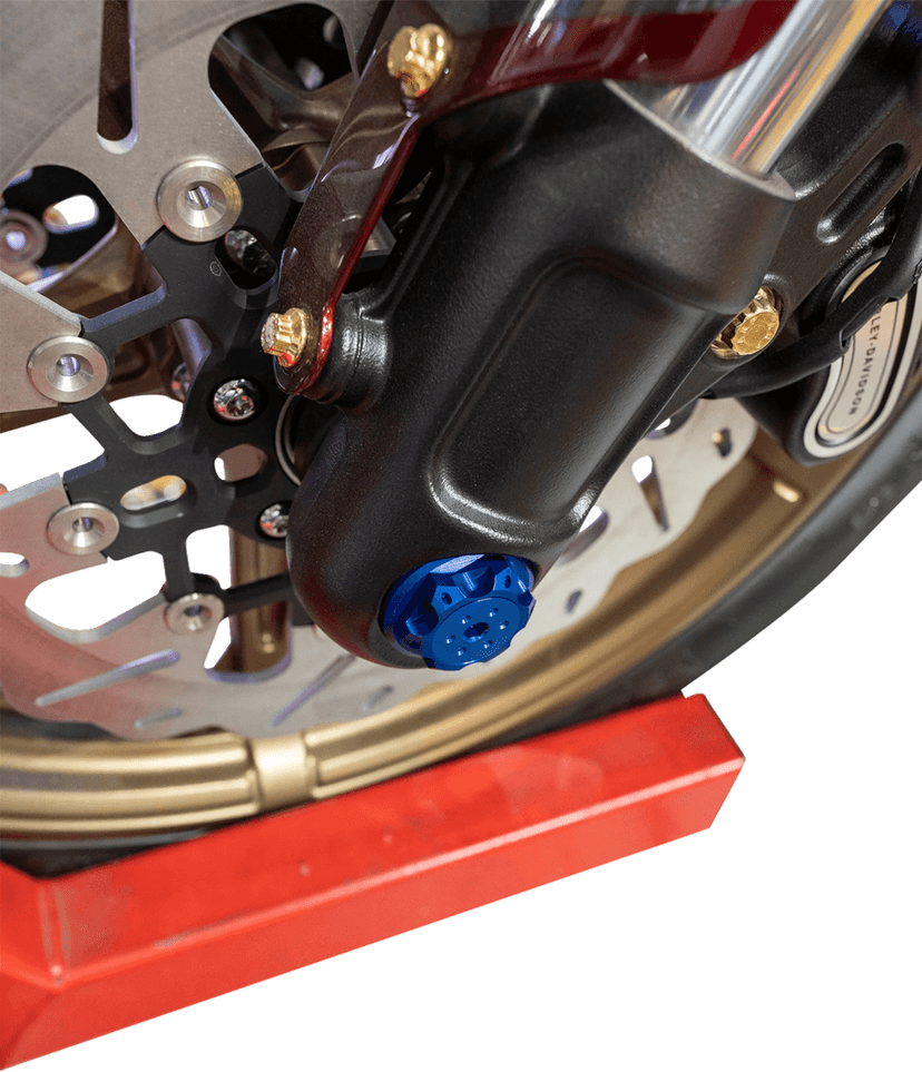 PAUL YAFFE BAGGER NATION 02143289 Axle Cover Kit - Y-Axle Rod - Front - Standard/Turret - Blue — image 2 of 2