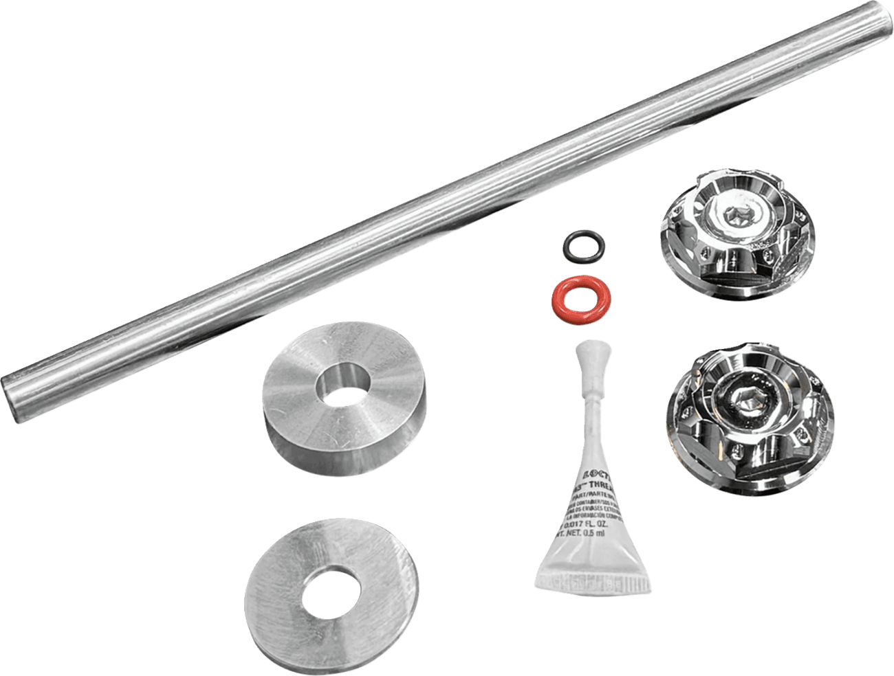 PAUL YAFFE BAGGER NATION 02143291 Axle Cover Kit - Y-Axle Rod - Front - Standard/Turret - Chrome