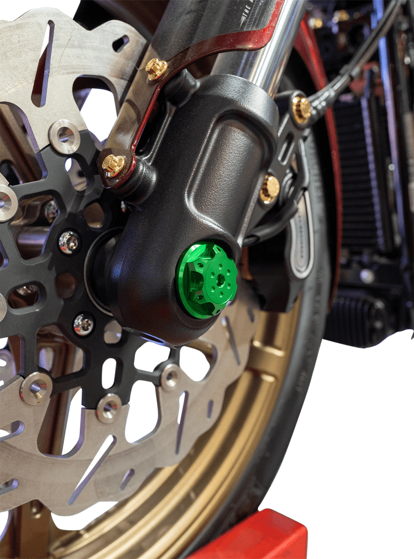 PAUL YAFFE BAGGER NATION 02143293 Axle Cover Kit - Y-Axle Rod - Front - Standard/Turret - Green — image 2 of 2