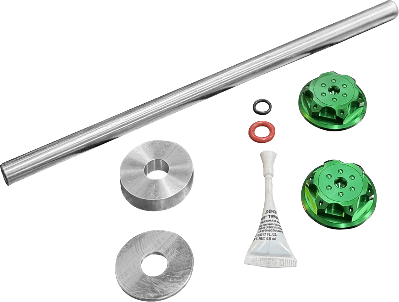 PAUL YAFFE BAGGER NATION 02143293 Axle Cover Kit - Y-Axle Rod - Front - Standard/Turret - Green