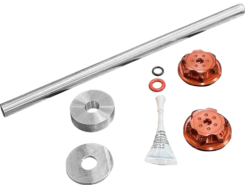 PAUL YAFFE BAGGER NATION 02143294 Axle Cover Kit - Y-Axle Rod - Front - Standard/Turret - Orange — image 1 of 2