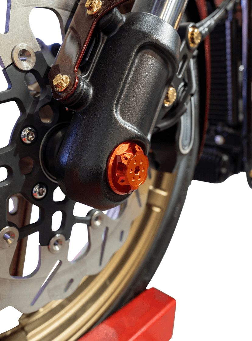 PAUL YAFFE BAGGER NATION 02143294 Axle Cover Kit - Y-Axle Rod - Front - Standard/Turret - Orange — image 2 of 2
