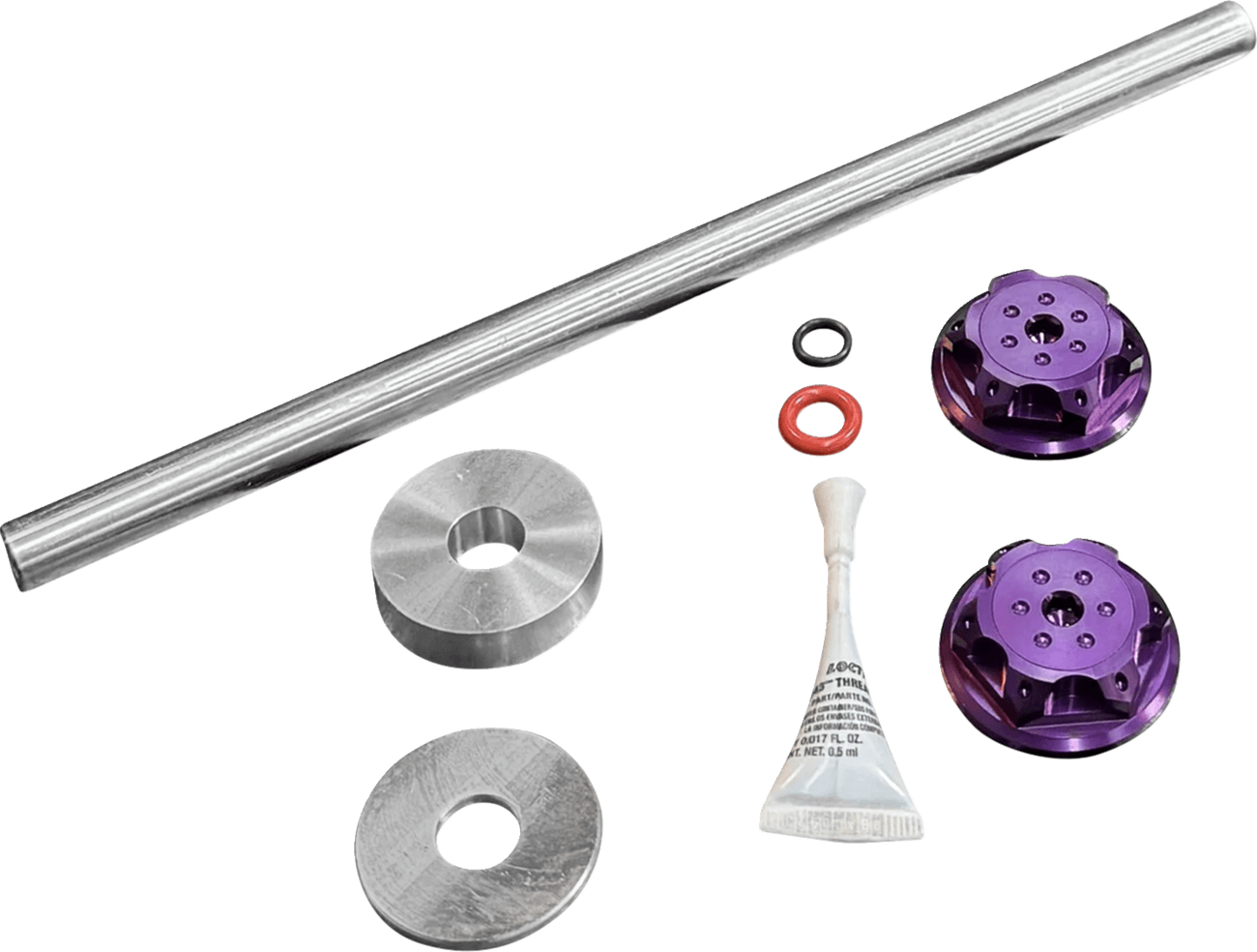 PAUL YAFFE BAGGER NATION 02143295 Axle Cover Kit - Y-Axle Rod - Front - Standard/Turret - Purple