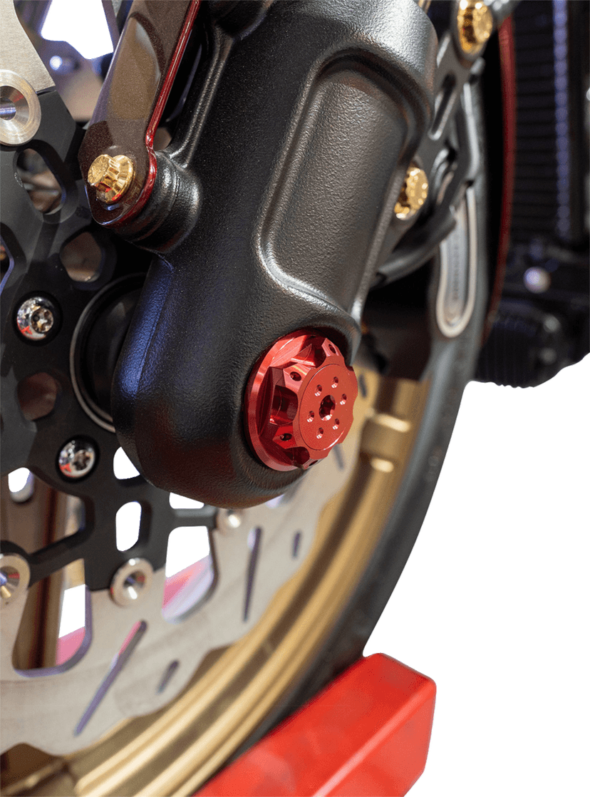 PAUL YAFFE BAGGER NATION 02143296 Axle Cover Kit - Y-Axle Rod - Front - Standard/Turret - Red — image 2 of 2