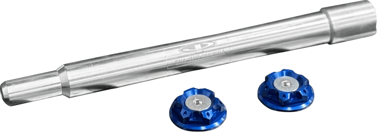 PAUL YAFFE BAGGER NATION 02143297 Y-Axle with Turret Style Axle Cover Kit - Custom - Front - Blue - 1"