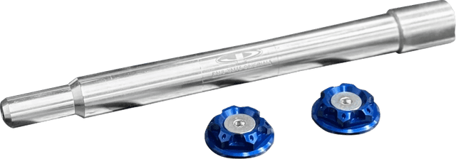 PAUL YAFFE BAGGER NATION 02143297 Y-Axle with Turret Style Axle Cover Kit - Custom - Front - Blue - 1" — image 1 of 2