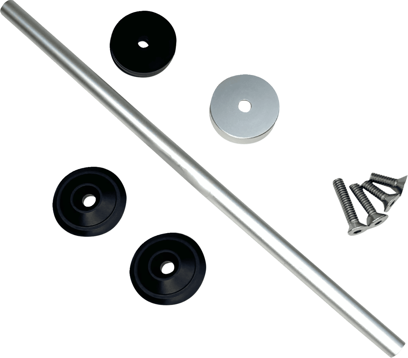 CUSTOM DYNAMICS 02143348 Front Axle Cover Kit - Black - M8