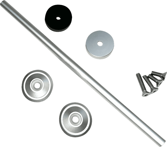 CUSTOM DYNAMICS 02143349 Front Axle Cover Kit - Silver - M8