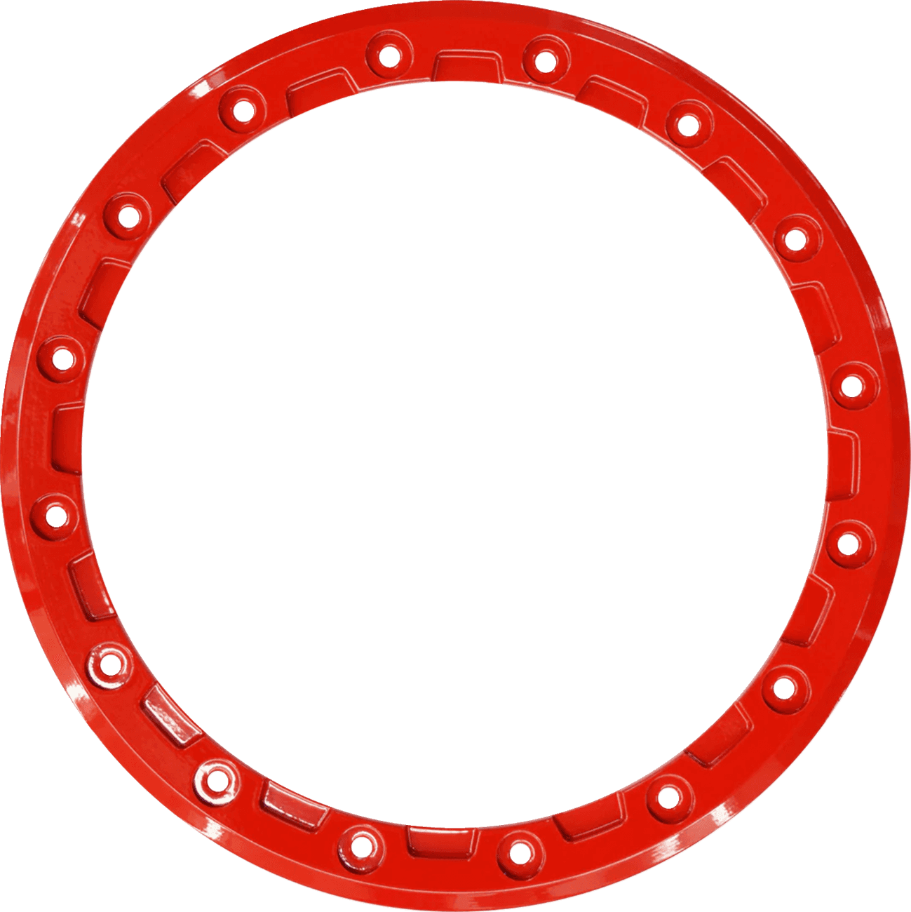RACELINE WHEELS 0220-0044 Beadlock Ring - Replacement/Wheel - Podium - 15" - Red