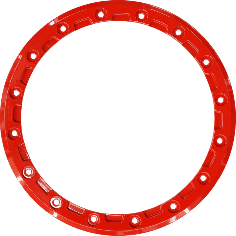 RACELINE WHEELS 0220-0044 Beadlock Ring - Replacement/Wheel - Podium - 15" - Red