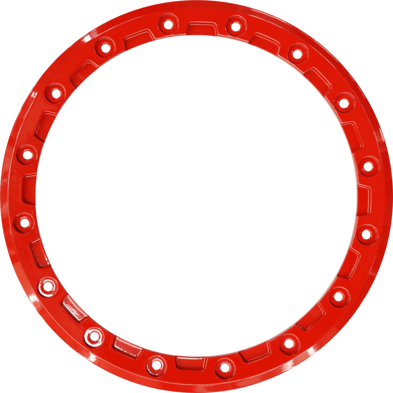 RACELINE WHEELS 0220-0053 Beadlock Ring - Replacement/Wheel - Podium - 14" - Red