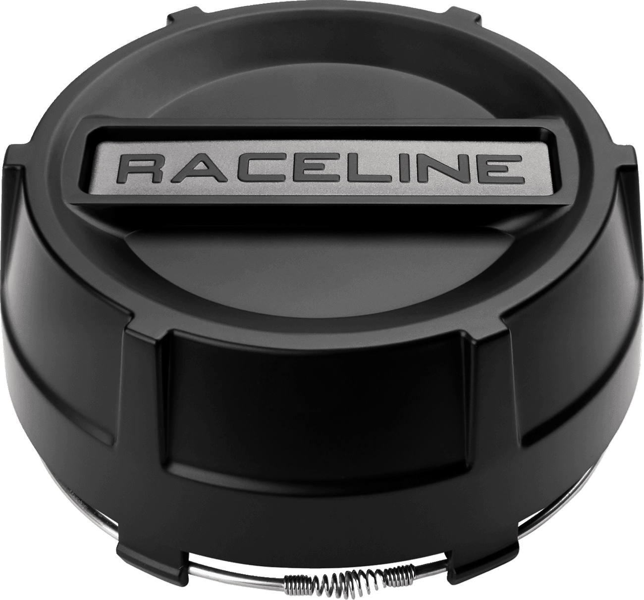 RACELINE WHEELS 0223-0287 Center Cap - Replacement/Wheel - UTV - 4/137 | 4/156 - Black with Decal