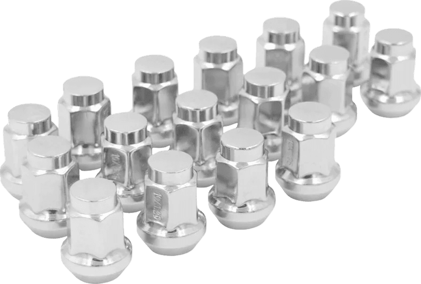 RACELINE WHEELS 0223-0296 Lug Nuts - Conical - M10 x 1.25 - Chrome - 16 Pack