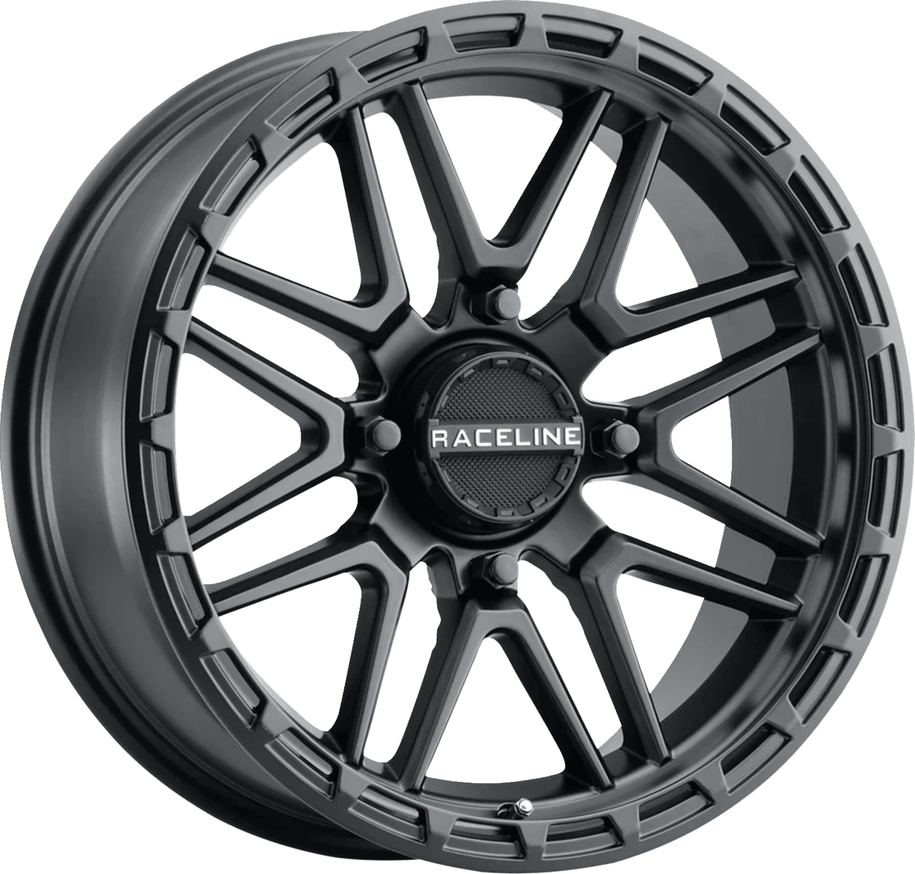 RACELINE WHEELS 0230-1408 Wheel - Krank XL - Front/Rear - Black - 20x7 - 4/137 - 0 mm