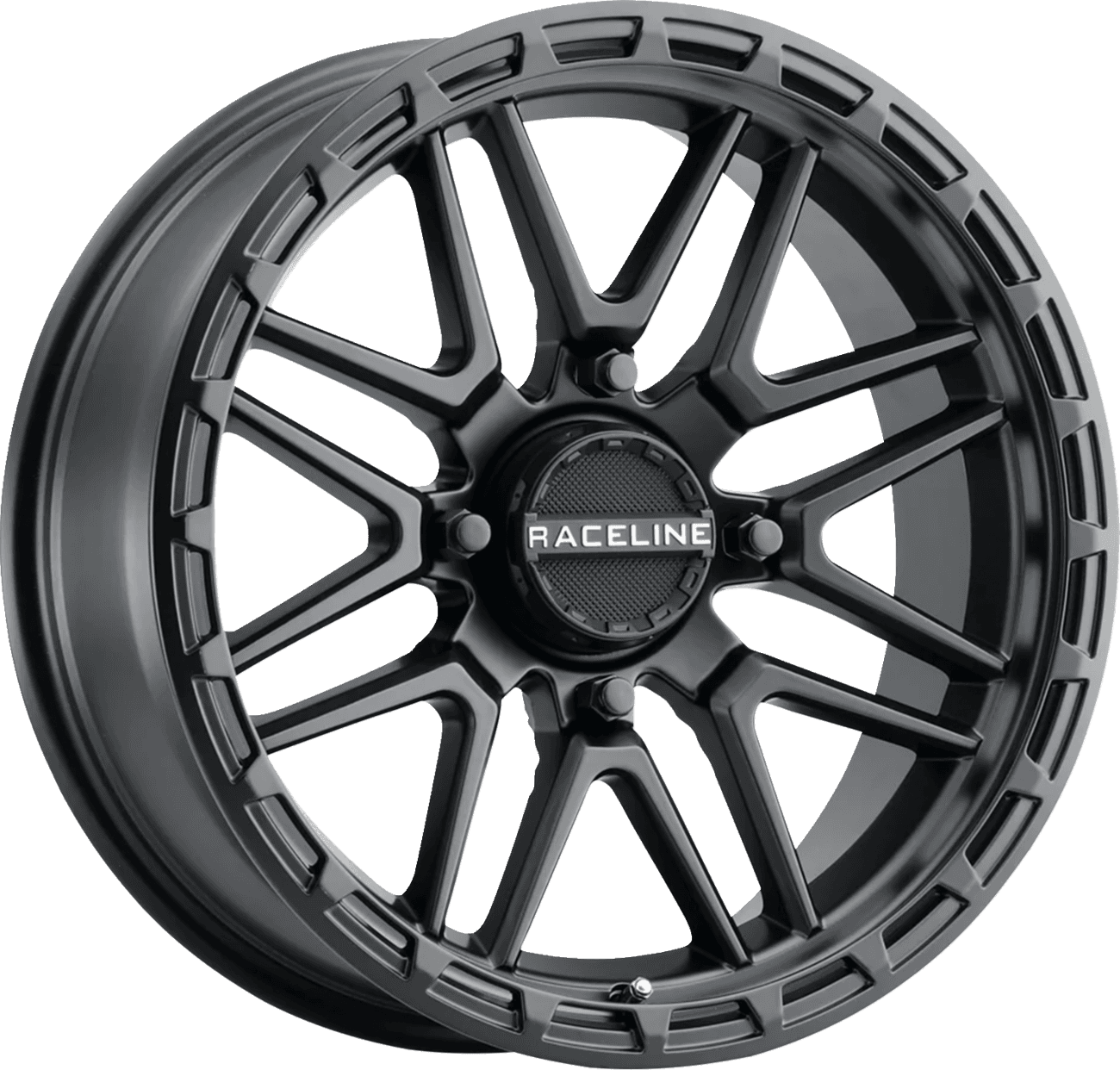 RACELINE WHEELS 0230-1411 Wheel - Krank XL - Front/Rear - Black - 18x7 - 4/137 - 0 mm