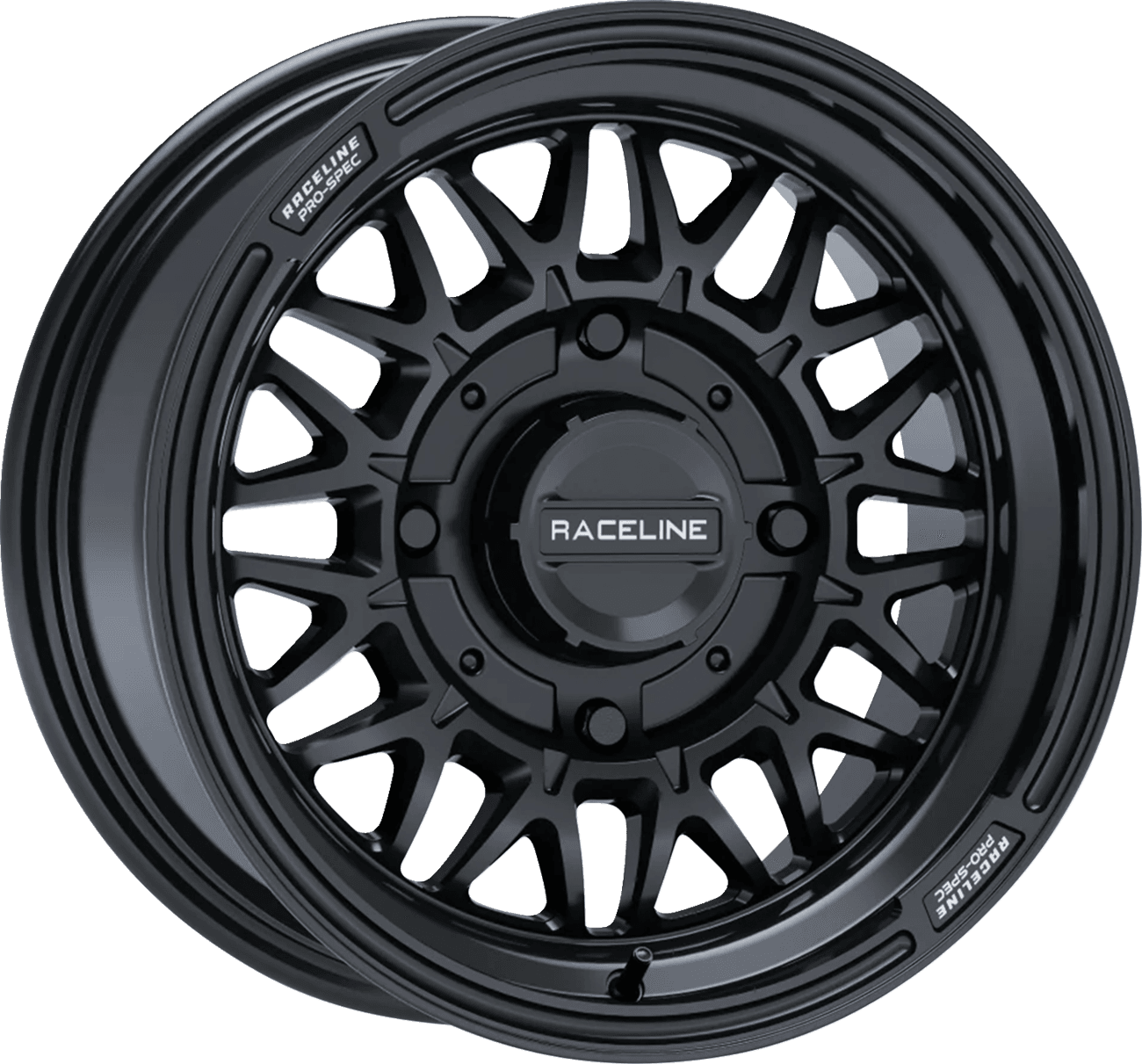 RACELINE WHEELS 0230-1429 Wheel - Omega - Front/Rear - Gloss/Black - 15x7 - 4/137 - 5+2 (+10 mm)