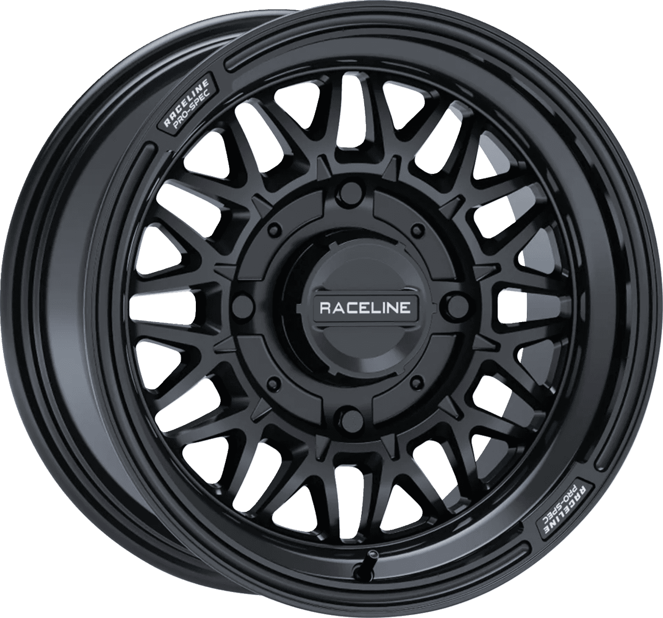 RACELINE WHEELS 0230-1430 Wheel - Omega - Front/Rear - Gloss/Black - 15x7 - 4/156 - 5+2 (+10 mm)