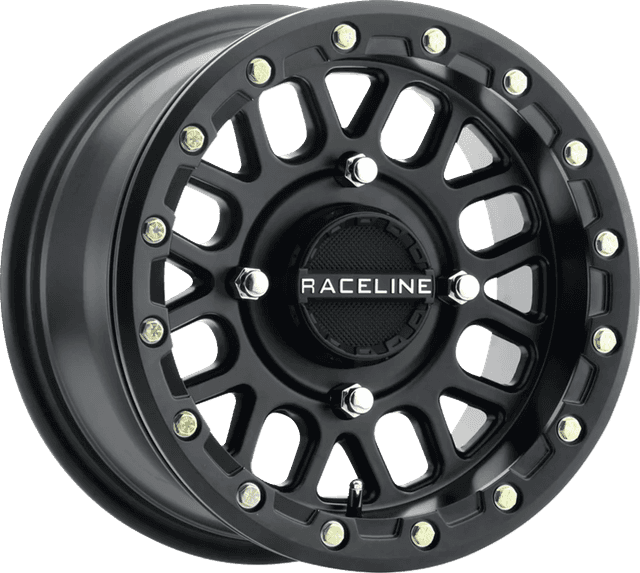 RACELINE WHEELS 0230-1485 Wheel - Podium - Beadlock - Front/Rear - Black - 15x6 - 4/137 - 5+1 (+40 mm)