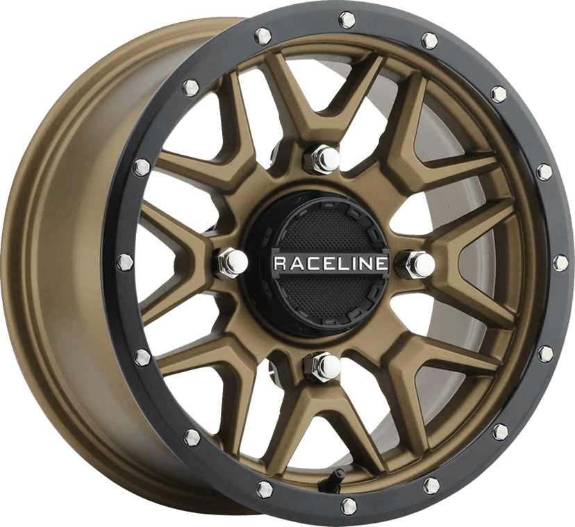 RACELINE WHEELS 0230-1503 Wheel - Krank - Simulated Beadlock - Front/Rear - Bronze - 15x7 - 4/137 - 5+2 (+10 mm)