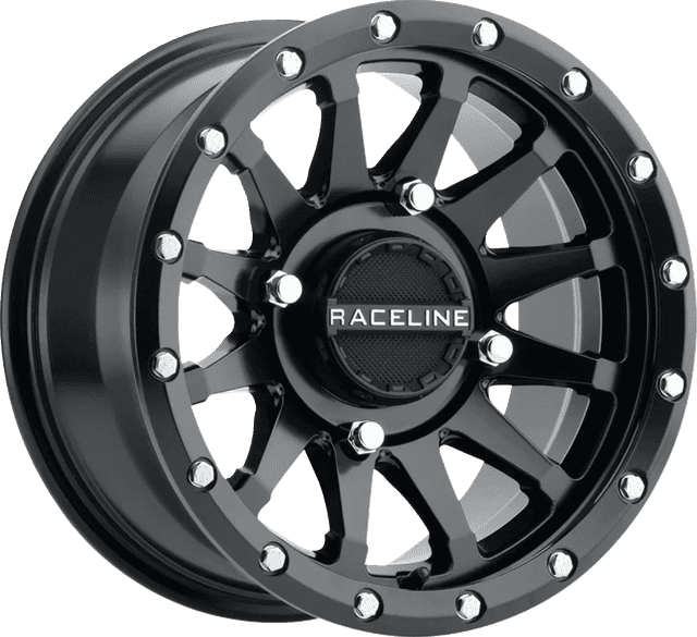 RACELINE WHEELS 0230-1514 Wheel - Trophy - Simulated Beadlock - Front/Rear - Black - 14x7 - 4/156 - 5+2 (+10 mm)
