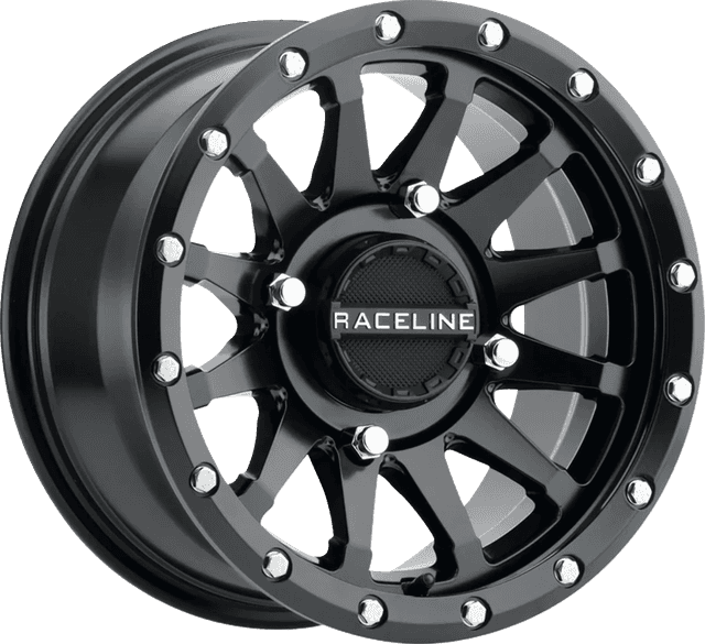 RACELINE WHEELS 0230-1516 Wheel - Trophy - Simulated Beadlock - Front/Rear - Black - 15x6 - 4/137 - 5+1 (+40 mm)