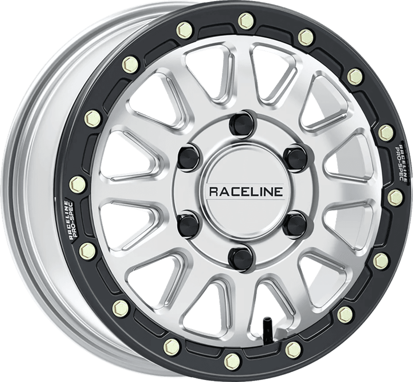 RACELINE WHEELS 0230-1551 Wheel - Alpha - Front/Rear - Hyper Silver/with Black Ring - 15x6.5 - 6/139.7 - +74 mm