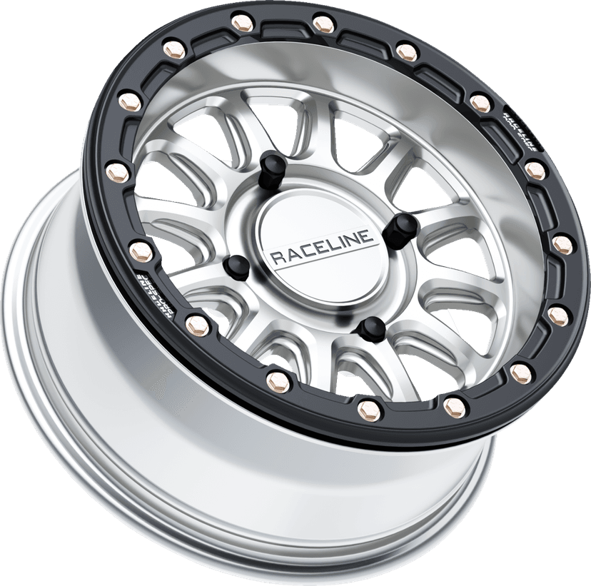RACELINE WHEELS 0230-1580 Wheel - Alpha - Front/Rear - Hyper Silver/with Black Ring - 15x7 - 4/156 - +10 mm — image 2 of 2