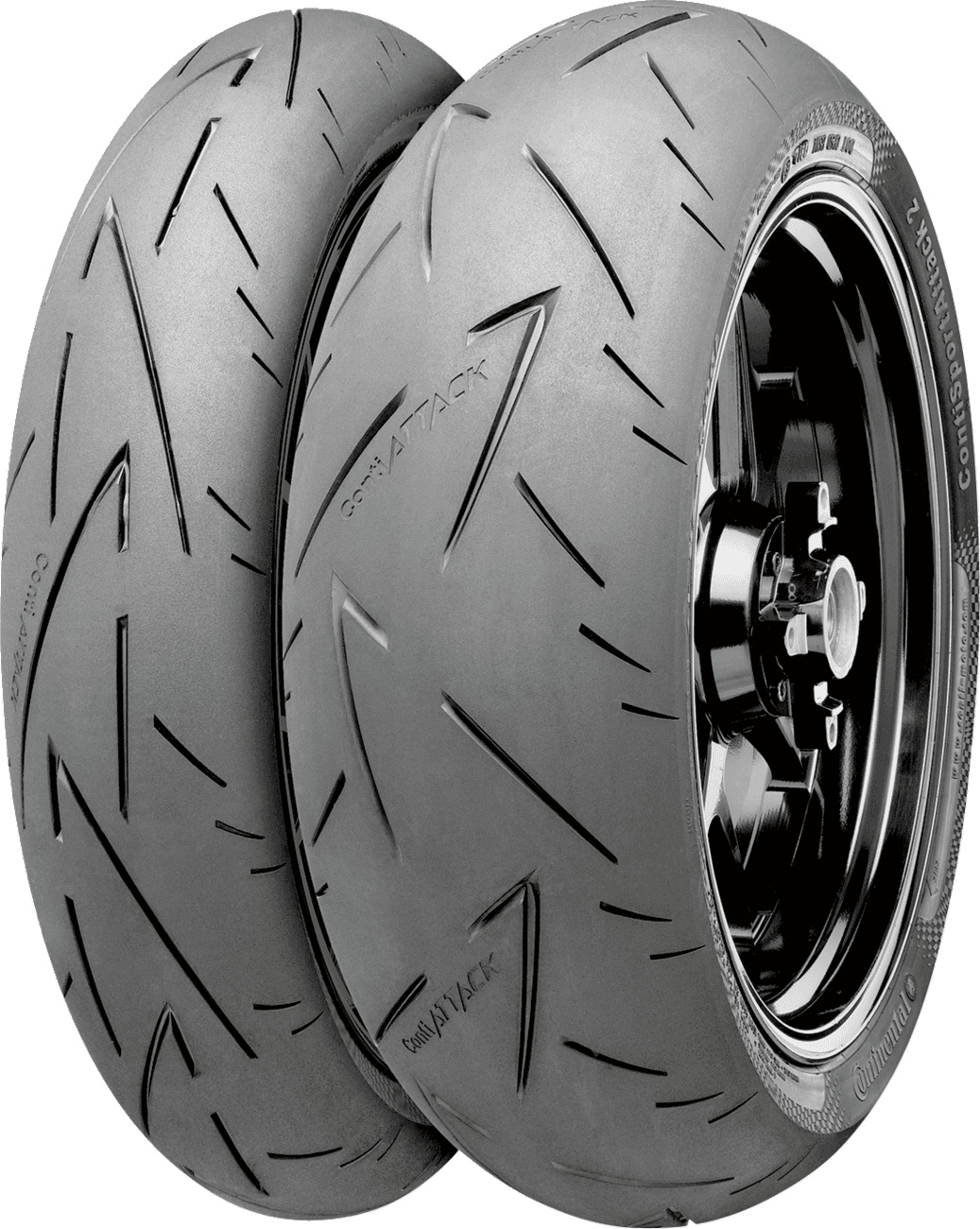 CONTINENTAL 0301-0355 Tire - ContiSportAttack 2 - Front - 120/70ZR17 - (58W)