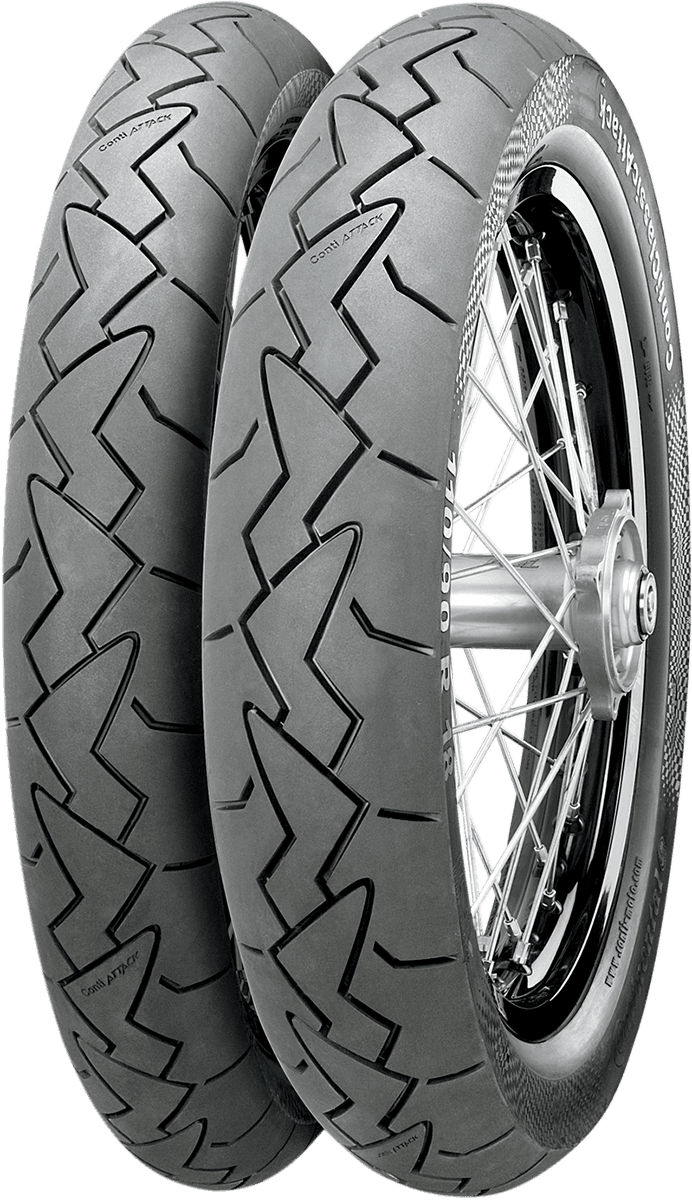 CONTINENTAL 0301-0569 Tire - ClassicAttack - Front - 90/90R18 - 51V
