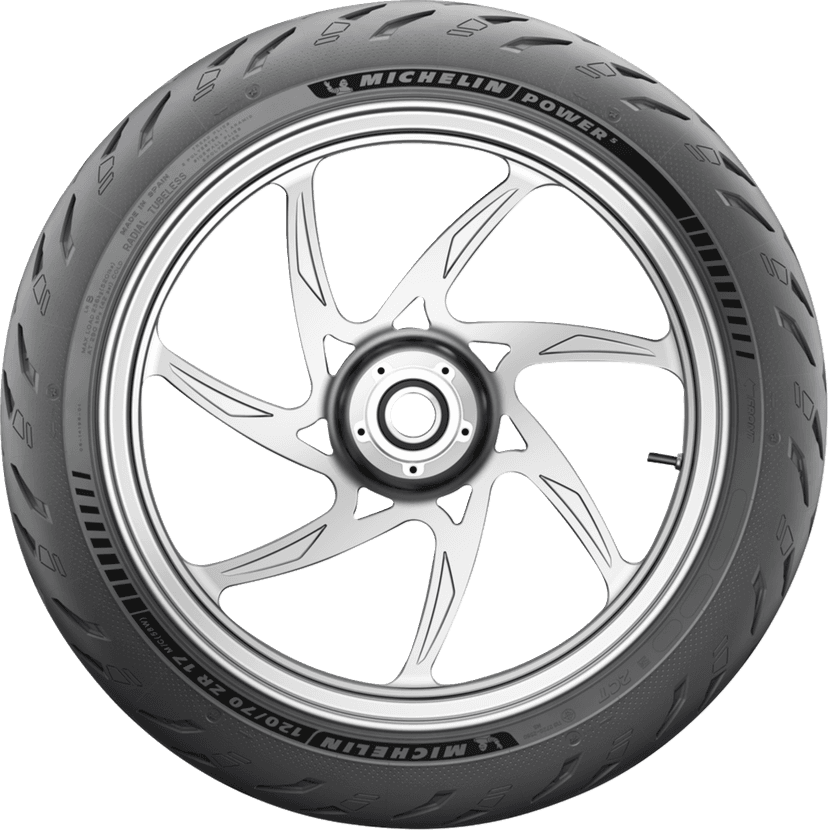MICHELIN 0301-0829 Tire - Power 5 - Front - 120/70ZR17 - (58W) — image 4 of 10