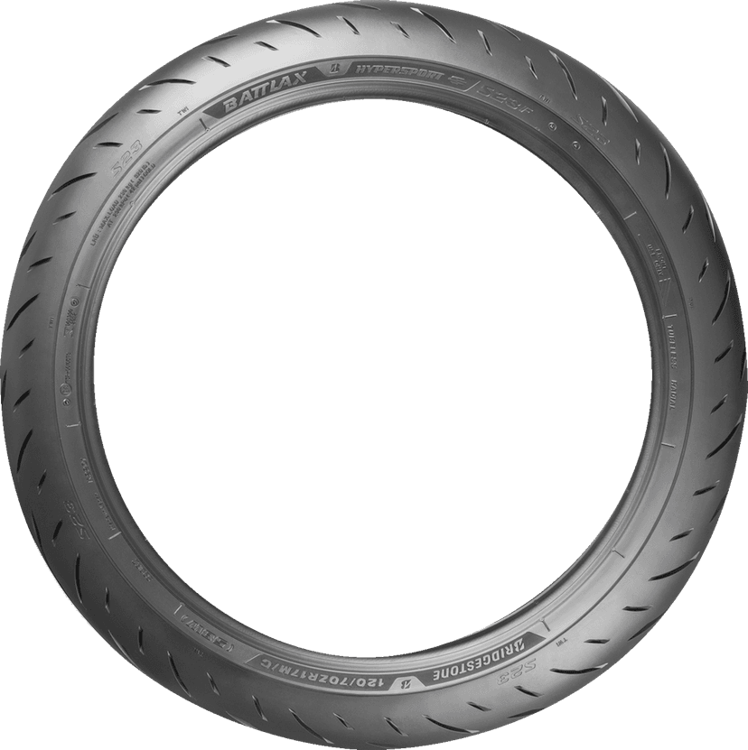 BRIDGESTONE 0301-0999 Tire - Battlax S23 - Front - 120/70ZR17 - 58W — image 2 of 3