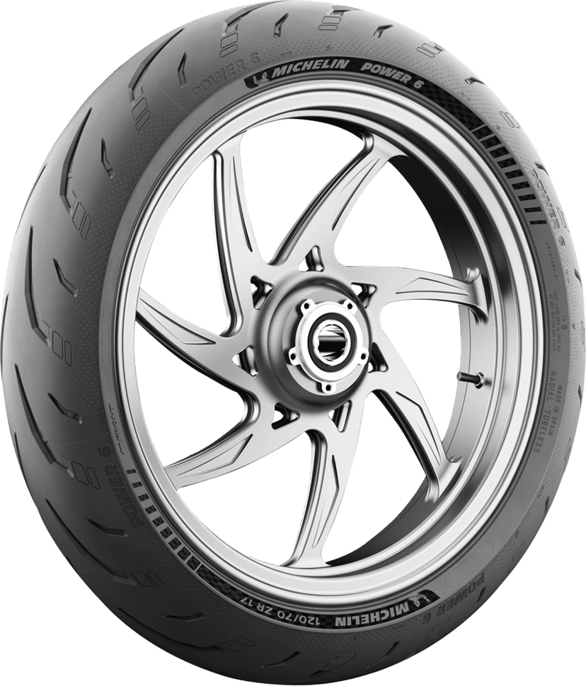MICHELIN 0301-1002 Tire - Power 6 - Front - 120/70ZR17 - (58W) — image 2 of 14