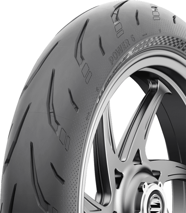 MICHELIN 0301-1002 Tire - Power 6 - Front - 120/70ZR17 - (58W) — image 6 of 14