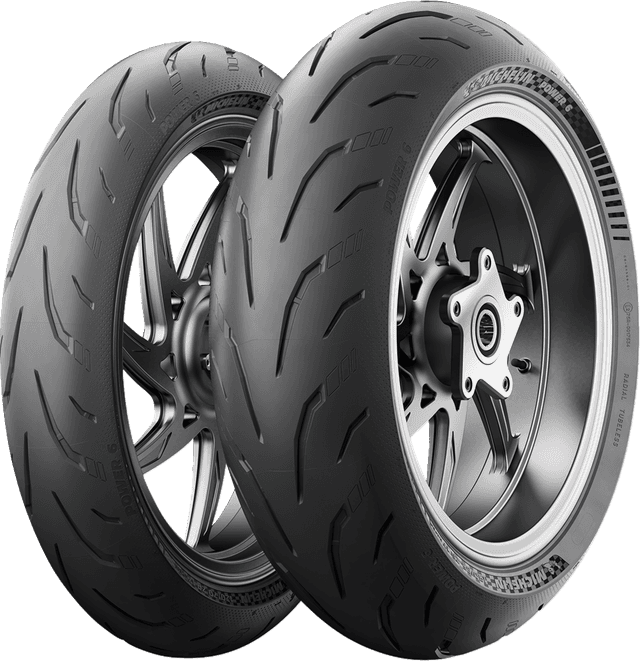 MICHELIN 0301-1002 Tire - Power 6 - Front - 120/70ZR17 - (58W) — image 4 of 14