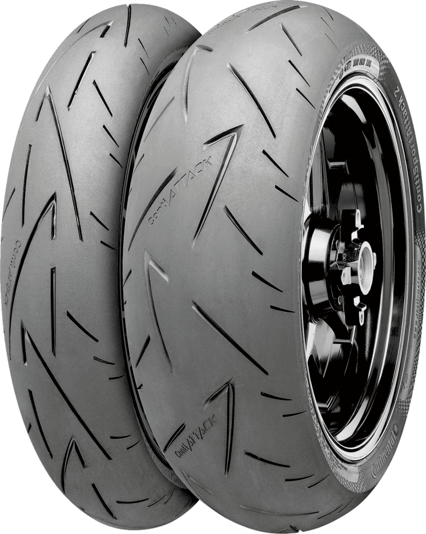 CONTINENTAL 0302-0592 Tire - ContiSportAttack 2 - Rear - 190/50ZR17 - (73W)