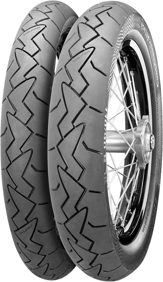 CONTINENTAL 0302-0722 Tire - ClassicAttack - Rear - 120/90R18 - 65V