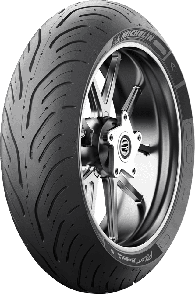 MICHELIN 0302-0846 Tire - Pilot Road 4 - Rear - 180/55ZR17 - (73W) — image 1 of 8