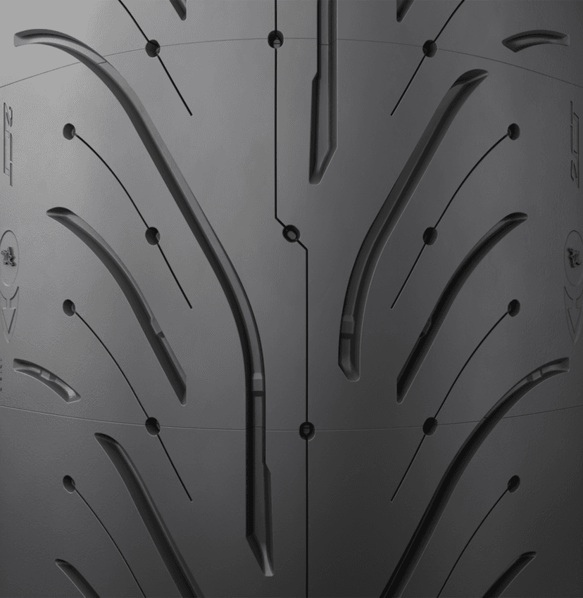 MICHELIN 0302-0850 Tire - Pilot Road 4 GT - Rear - 180/55ZR17 - (73W) — image 7 of 8