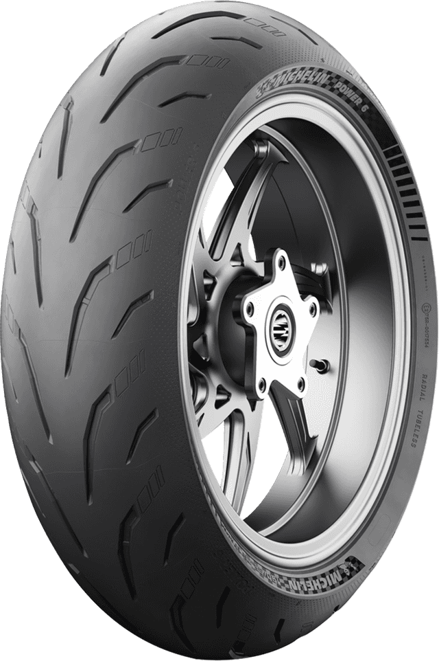 MICHELIN 0302-1776 Tire - Power 6 - Rear - 140/70ZR17 - (66W) — image 1 of 14