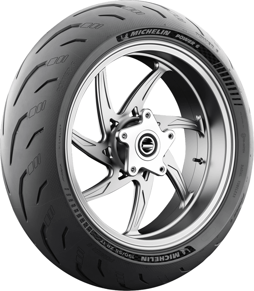 MICHELIN 0302-1782 Tire - Power 6 - Rear - 190/55ZR17 - (75W) — image 3 of 14